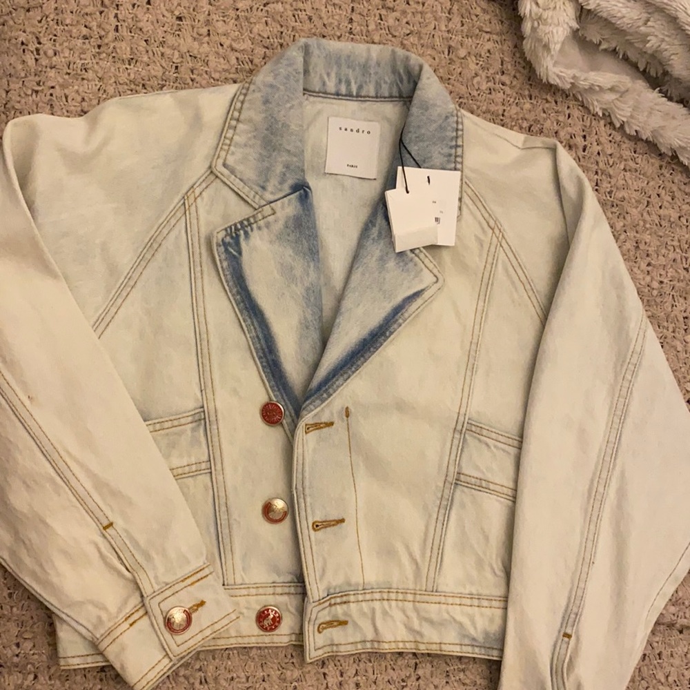 SANDRO PARIS- blue denim, size 36 (NEW)